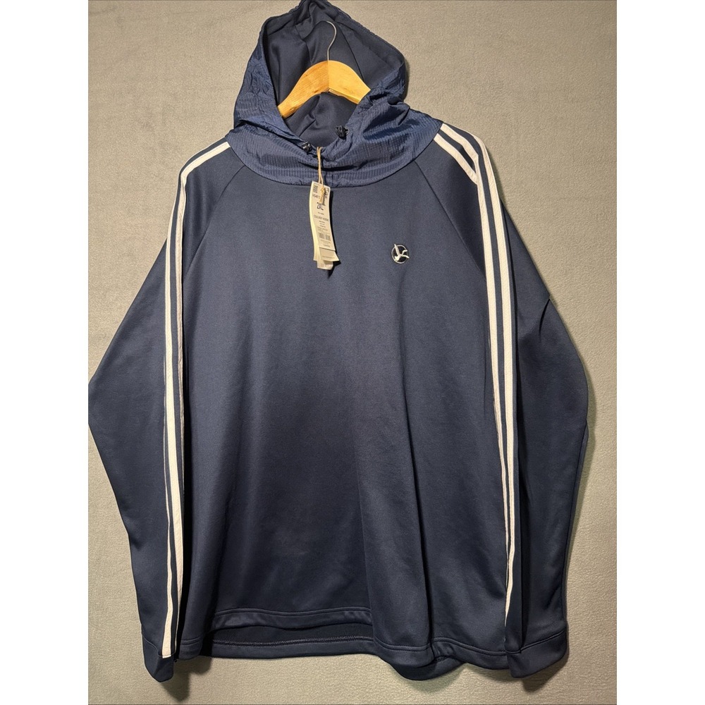 ADIDAS GOLF MEN'S 3-STRIPES COLD.RDY HOODIE NAVY US SIZE: 2XL HS4813 NWT - Picture 2 of 8